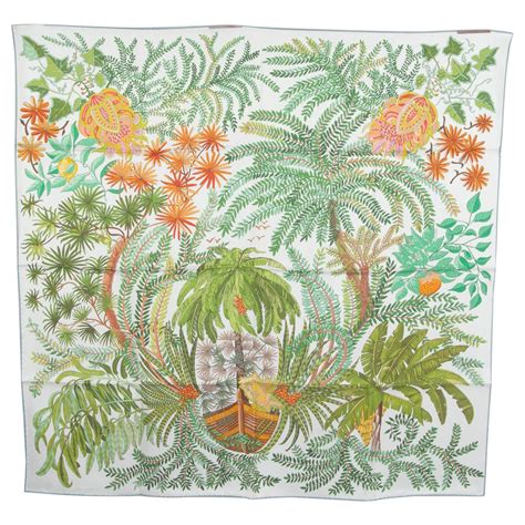 hermes jardin lettres scarf|Le Jardin des Peintres Double Face scarf 90 .